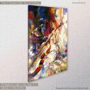 Canvas print The girl and the violoncello, side