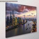 Canvas print, Shangai aerial, side