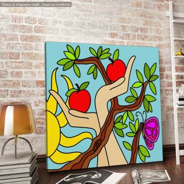 Canvas print Apple tree