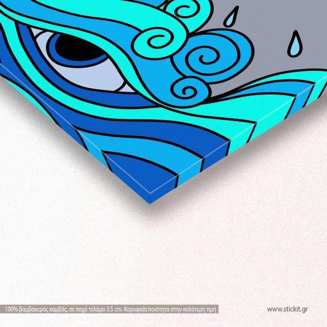 Canvas print Thunderstorm, detail