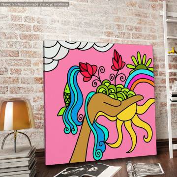 Canvas print Nature in hand