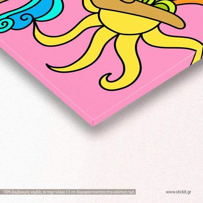 Πίνακας σε καμβά Nature in hand, λεπτομέρεια