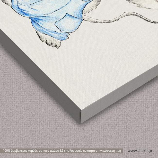 Χαμογελαστό Ποντικάκι, παιδικός - βρεφικός πίνακας σε καμβά, λεπτομέρεια