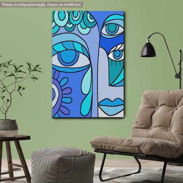 Πίνακας σε καμβά Abstract eyes