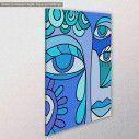 Canvas print Abstract eyes, side