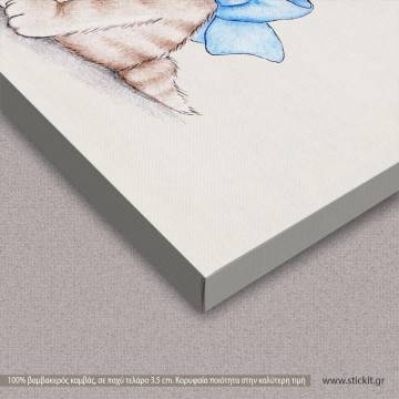 Kids canvas print Smiley Cat 2