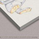 Kids canvas print smiley bunny