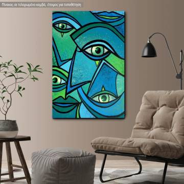 Canvas print Abstract eyes II