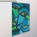 Canvas print Abstract eyes II, side
