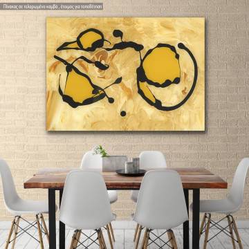 Canvas print Abstract on glass