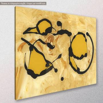 Πίνακας σε καμβά Abstract on glass Καμβάς τελαρωμένος Όψη 1 2