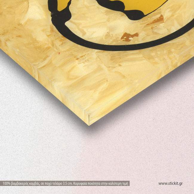 Abstract on glass, πίνακας σε καμβά, λεπτομέρεια