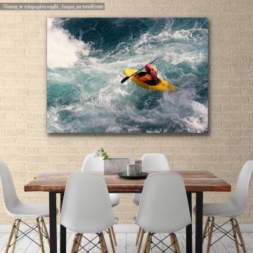 Πίνακας σε καμβά Κανό, Canoe Kayak Athlete