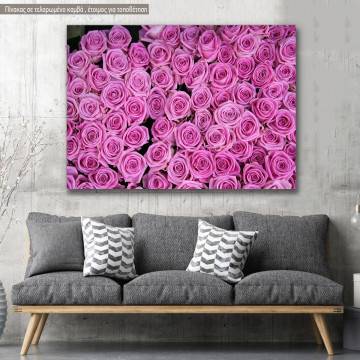 Canvas print, Roses background