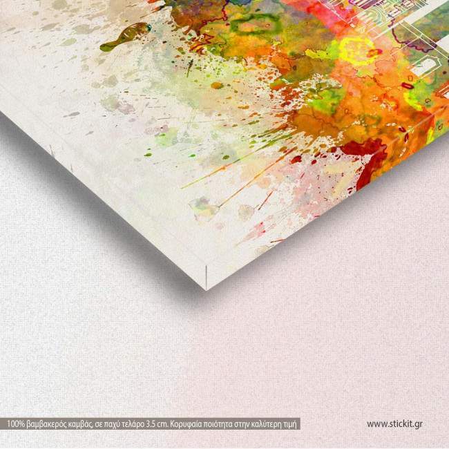 Canvas print Patra panorama, detail