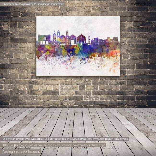 Canvas print Rhodes panorama