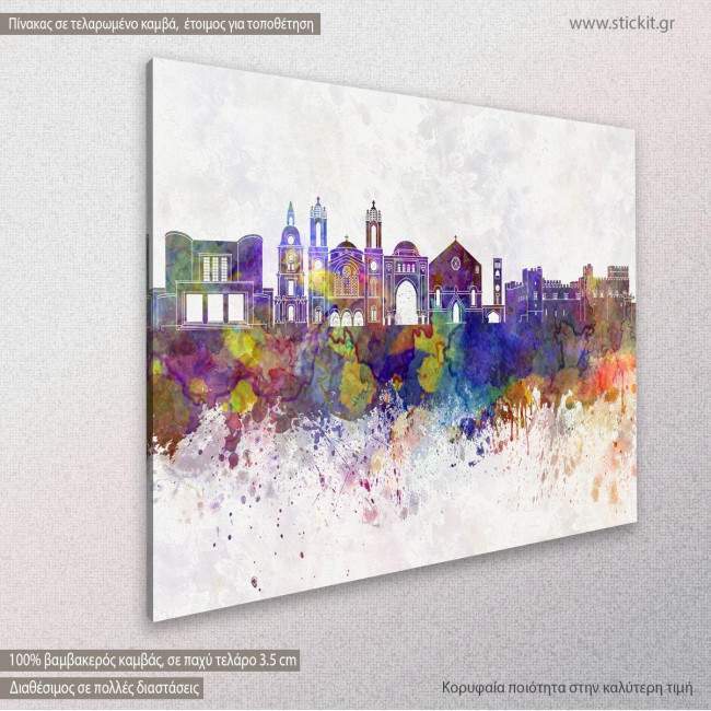 Canvas print Rhodes panorama, side