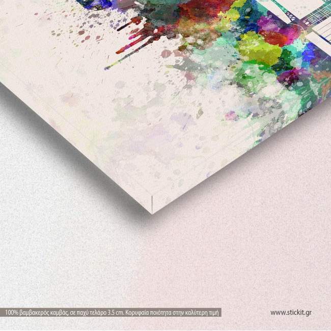 Canvas print London panorama, detail