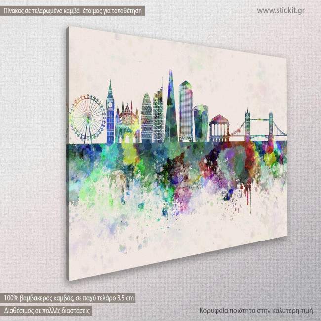 Canvas print London panorama, side