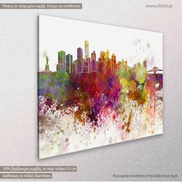 Canvas print New York panorama Framed canvas View 1 2