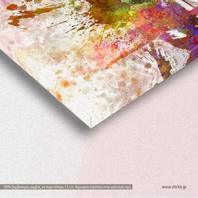 Canvas print New York panorama, detail