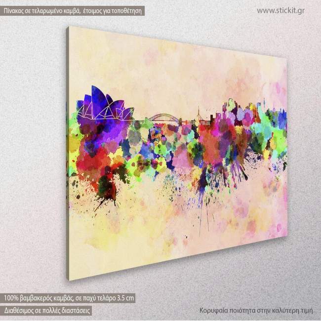 Canvas print Sydney panorama, side