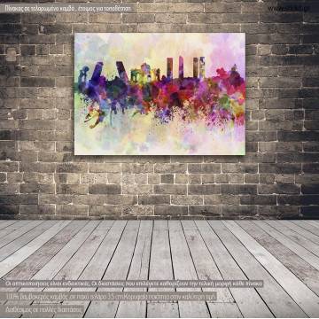 Πίνακας σε καμβά Μαδρίτη πανόραμα