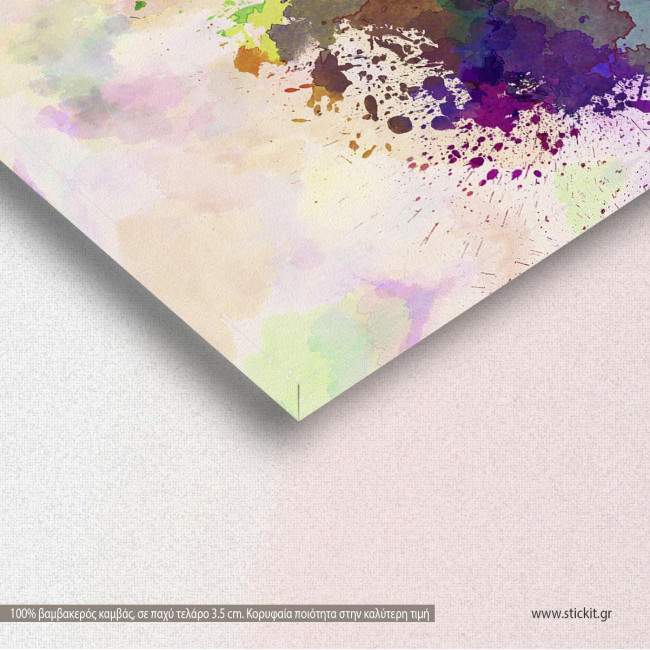 Παρίσι πανόραμα, πίνακας σε καμβά, λεπτομέρεια