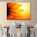 Canvas print, Sunflower at sunset