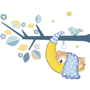 Kids wall stickers Sleeping Bear 2