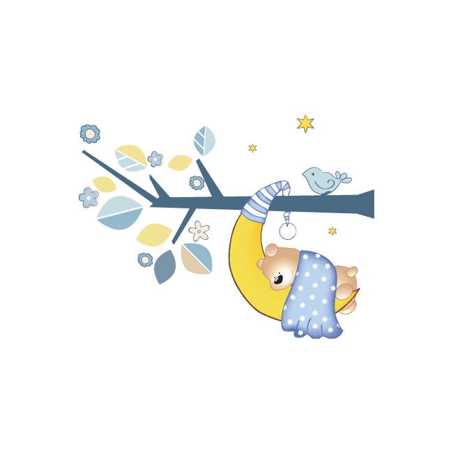 Kids wall stickers Sleeping Bear