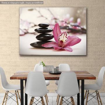 Canvas print Spa stones