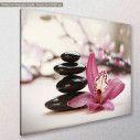 Canvas print Spa stones, side