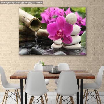 Canvas print Over the water