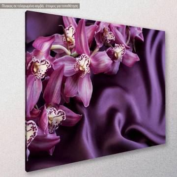 Πίνακας σε καμβά Beautiful trendy violet silk 2