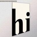 Canvas print Hi, side