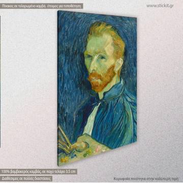 Πίνακας ζωγραφικής Self portrait II Vincent van Gogh Καμβάς τελαρωμένος Όψη 1 2