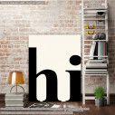 Canvas print Hi