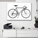 Canvas print  Bicycle grayscale