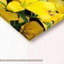 Canvas print Yellow lilies, detail