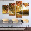 Canvas print Beautiful autumn, four panels
