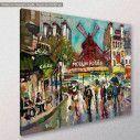 Canvas print Paris, Moulin Rouge, side