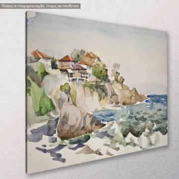 Canvas print Scenery Evening at sea Framed canvas View 1 2