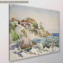 Canvas print Scenery, Evening at sea, side