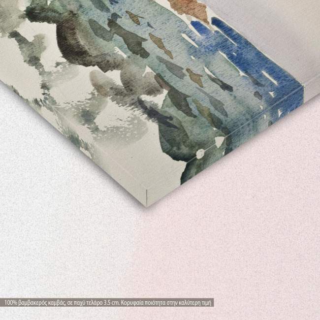 Canvas print Scenery, Evening at sea, detail