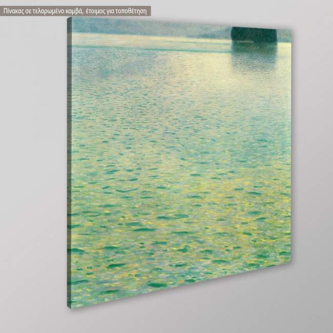 Canvas print Island in the Attersee, Klimt Gustav, side
