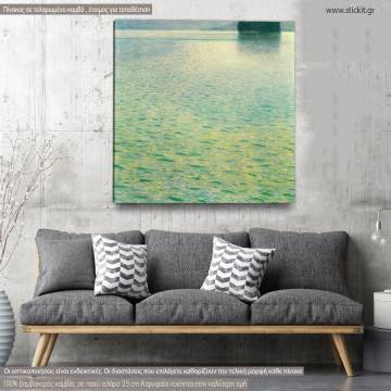 Canvas print Island in the Attersee, Klimt Gustav