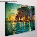 Canvas print Venice, Night landscape to Venice, side