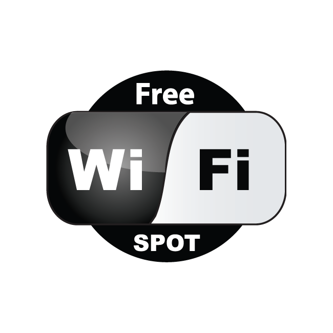 WiFi Free spot Αυτοκόλλητο τοίχου