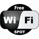 WiFi Free spot Αυτοκόλλητο τοίχου